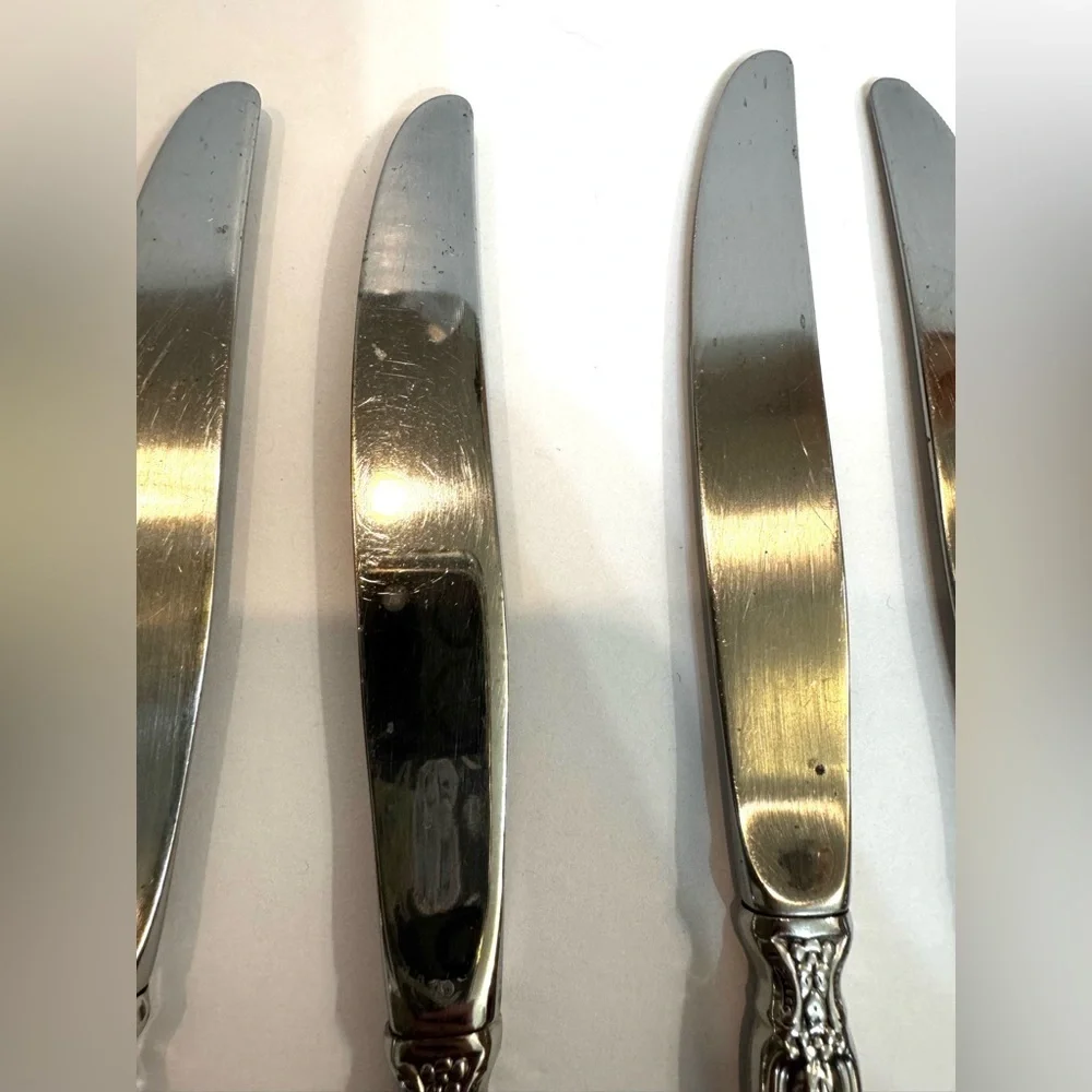 Oneida Michelangelo 6 Knives 2 Spoons Heirloom Stainless Flatware Replacements